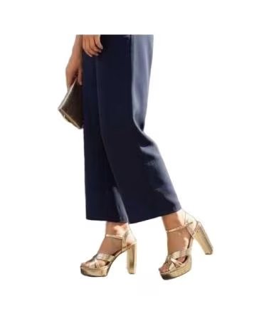 TIMBOS SANDALE TALON PLATEFORME SOIRÉE FEMME 133734 OR ORO
