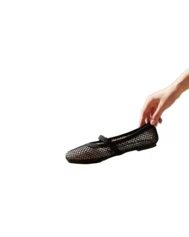 GIVANA ZAPATOS MERCEDITAS CALADOS 133615 NEGRO