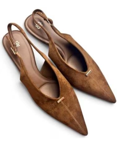BUONAROTTI SANDALO TACCO SLINGBACK ELEGANTE DONNA CAMEL 133618
