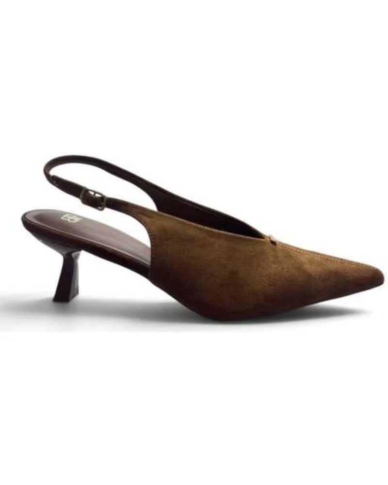 BUONAROTTI SANDALO TACCO SLINGBACK ELEGANTE DONNA CAMEL 133618
