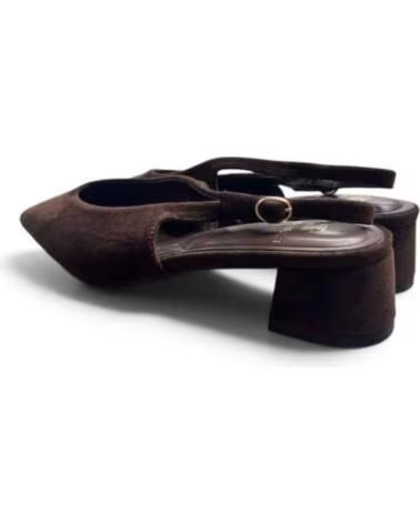BUONAROTTI SANDALO TACCO SLINGBACK ELEGANTE MARRONE 133625 MARRON