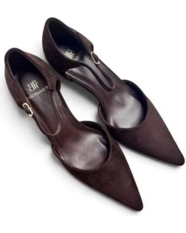 BUONAROTTI SANDALIA TACÓN TALONERA VESTIR 133629 MARRÓN MARRON