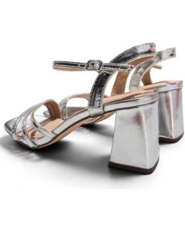 BUONAROTTI SANDALIA TACÓN FIESTA PLATA 133730