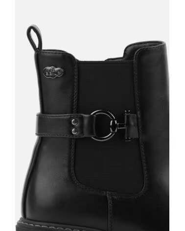 BB UP BOTINES DE MUJER CON TACON Y HEBILLA 2623 PU NEGRO BLACK