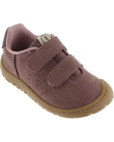 VICTORIA BASKETS BAREFOOT BOSCO CROÛTE DE CUIR 1370118 MAUVE MALVA