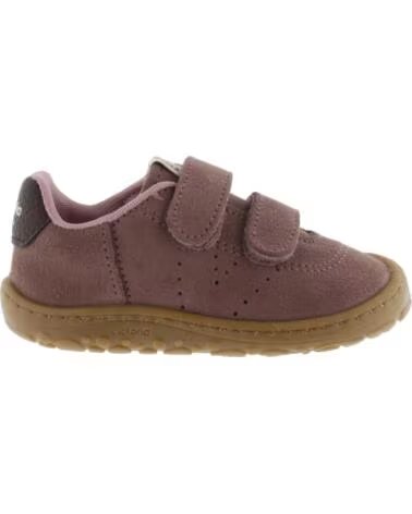 VICTORIA BASKETS BAREFOOT BOSCO CROÛTE DE CUIR 1370118 MAUVE MALVA