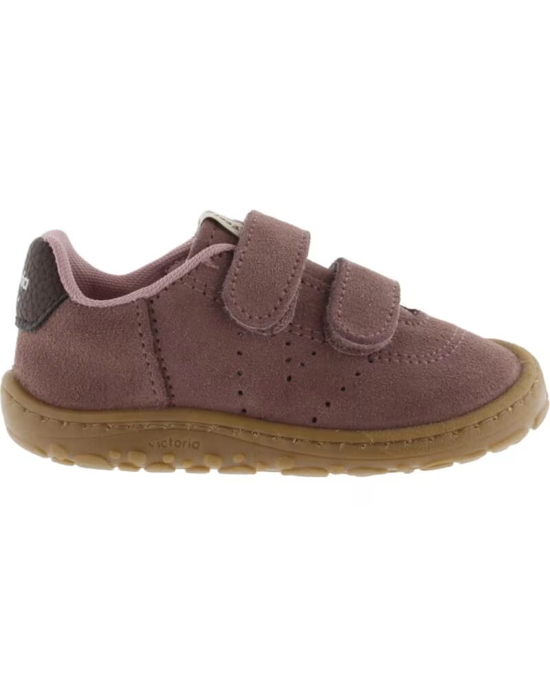 VICTORIA BASKETS BAREFOOT BOSCO CROÛTE DE CUIR 1370118 MAUVE MALVA