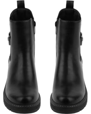 BB UP BOTINES DE MUJER CON TACON Y HEBILLA 2623 PU NEGRO BLACK