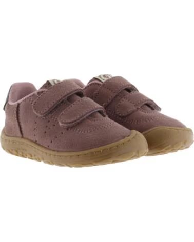 VICTORIA BASKETS BAREFOOT BOSCO CROÛTE DE CUIR 1370118 MAUVE MALVA
