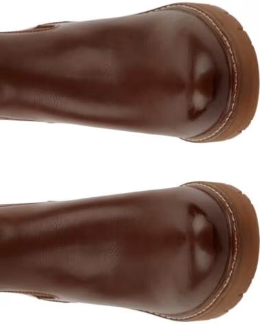 BB UP BOTINE CLASICO DE MUJER CON TACON Y HEBILLA 2623 PU MARRON BROWN