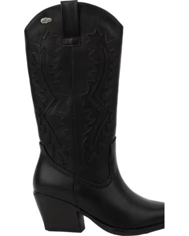 BB UP BOTA COWBOY DE MUJER NEGRA CON TACON CORTO 2642 ANTE NEGRO BLACK