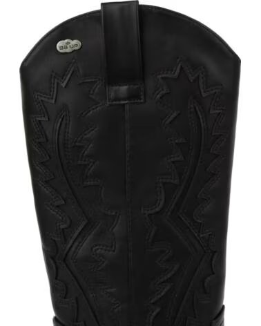 BB UP BOTA COWBOY DE MUJER NEGRA CON TACON CORTO 2642 ANTE NEGRO BLACK