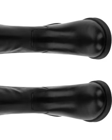 BB UP BOTA ALTA NEGRA DE MUJER CON ASPECTO HIPICA 2639 PU NEGRO BLACK