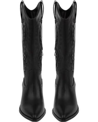 BB UP BOTA COWBOY DE MUJER NEGRA CON TACON CORTO 2642 ANTE NEGRO BLACK