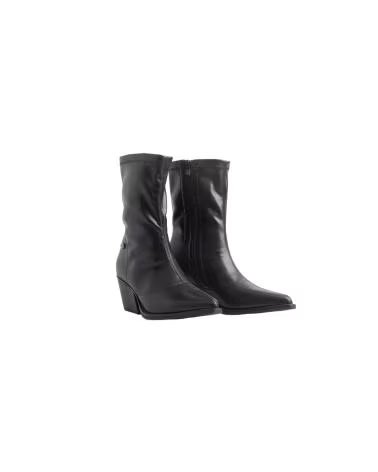 BB UP BOTIN NEGRO DE MUJER CON TACON 2727 PU Negro BLACK