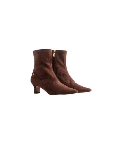 BB UP DAMEN COWBOY STIEFELETTE MIT ABSATZ 2740 WILDLEDER CAFÉ BROWN