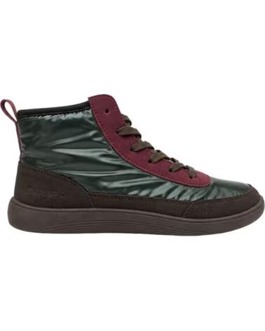 BB UP ZAPATILLA BAREFOOT ALTA DE MUJER MULTICOLOR CON SUELA GRUESA 2702 Kaki GREEN