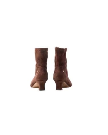 BB UP DAMEN COWBOY STIEFELETTE MIT ABSATZ 2740 WILDLEDER CAFÉ BROWN