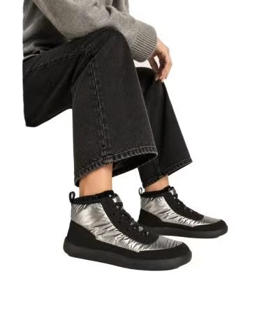 BB UP ZAPATILLA BAREFOOT NEGRA DE MUJER CON DETALLES METALIZADOS 2702 Negro BLACK