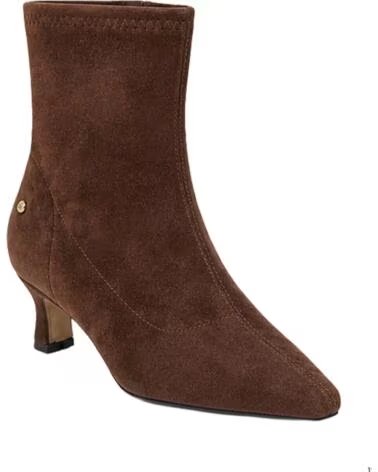 BB UP DAMEN COWBOY STIEFELETTE MIT ABSATZ 2740 WILDLEDER CAFÉ BROWN