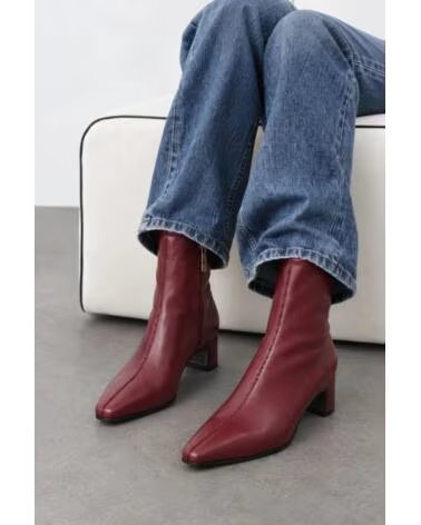 BB UP BOTIN BURDEOS DE MUJER CON TACON 2714 Burdeos RED