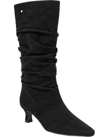 BB UP BOTA NEGRA DE MUJER CON TACON Y CANA FRUNCIDA 2745 ANTE Negro BLACK