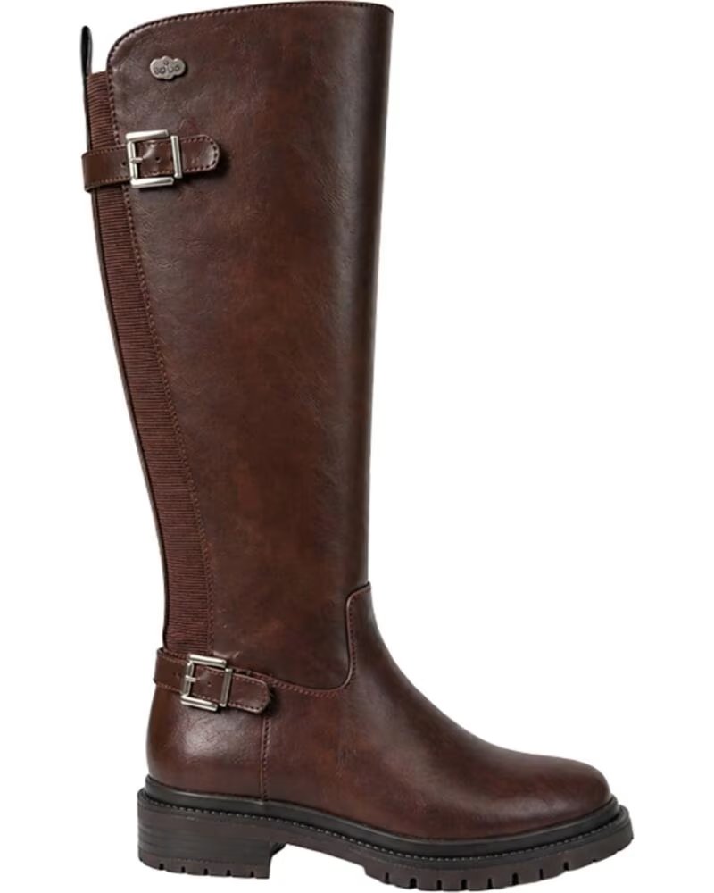 BB UP BOTA ALTA MARRON DE MUJER ESTILO ECUESTRE 2721 Cafe BROWN