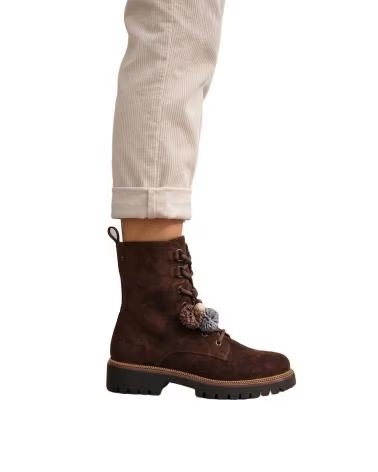 BB UP BOTIN MARRON DE MUJER CON CORDONES Y SUELA TRACK 2762 ANTE Cafe BROWN