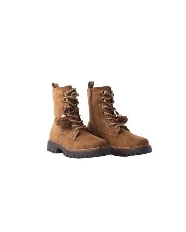 BB UP BOTIN CAMEL DE MUJER CON CORDONES Y SUELA TRACK 2762 ANTE Camel BROWN