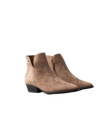 BB UP BOTIN COWBOY DE MUJER CON BORDADOS 2763 ANTE Beige BEIGE
