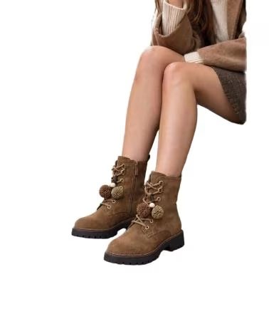 BB UP BOTIN CAMEL DE MUJER CON CORDONES Y SUELA TRACK 2762 ANTE Camel BROWN
