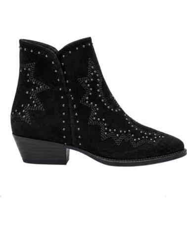 BB UP BOTIN NEGRO DE MUJER CON TACHAS Y TACON 2763 ANTE Negro BLACK