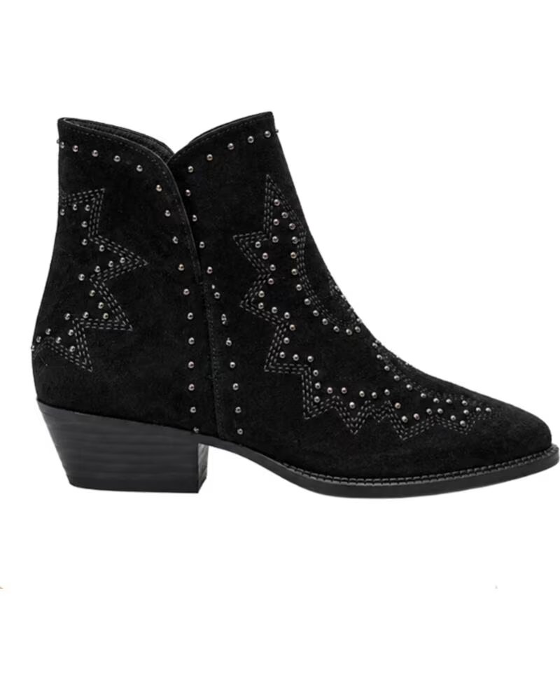 BB UP BOTIN NEGRO DE MUJER CON TACHAS Y TACON 2763 ANTE Negro BLACK