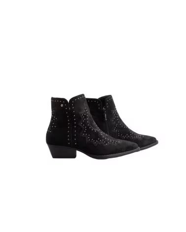 BB UP BOTIN NEGRO DE MUJER CON TACHAS Y TACON 2763 ANTE Negro BLACK