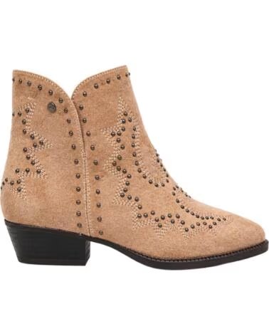 BB UP BOTIN COWBOY DE MUJER CON BORDADOS 2763 ANTE Beige BEIGE