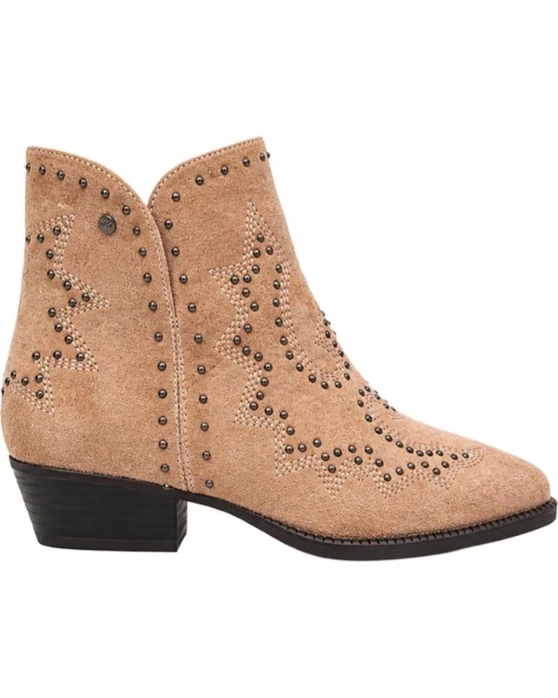 BB UP BOTIN COWBOY DE MUJER CON BORDADOS 2763 ANTE Beige BEIGE