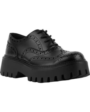 BB UP ZAPATOS BLUCHER NEGRO DE MUJER EN SUELA TRACK 2607 PU Negro BLACK