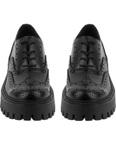 BB UP ZAPATOS BLUCHER NEGRO DE MUJER EN SUELA TRACK 2607 PU Negro BLACK