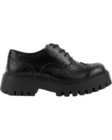 BB UP ZAPATOS BLUCHER NEGRO DE MUJER EN SUELA TRACK 2607 PU Negro BLACK