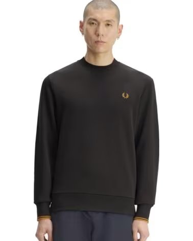 FRED PERRY SWEATSHIRT GOLA CARECA M7535 ANCHOR GREY