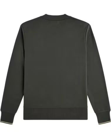FRED PERRY Sudadera M7535-U98 en verde para hombre FIELD GREEN - OATMEAL