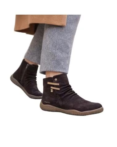 JOSEF SEIBEL WYNONA 17 STIVALETTI IN PELLE NUBUCK MARRONE MARRON