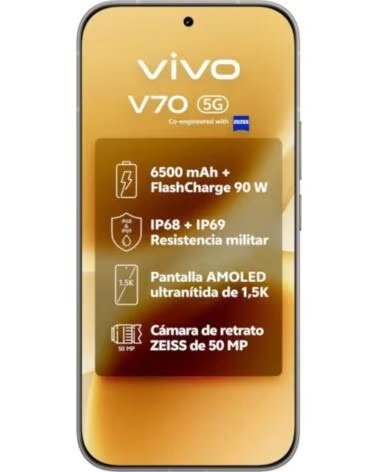 VIVO Smartphone V70 8GB- 256GB- 6 59- 5G- Gris