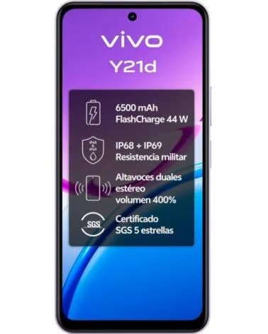 VIVO Y21D 5G 6,68 ZOLL 6GB 256GB IP69 LAVENDEL LILA