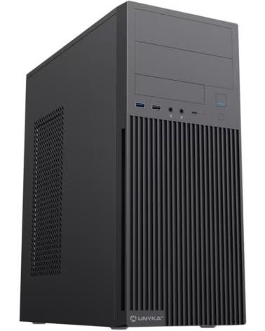 UNYKACH Caja ordenador aero c360 atx negra 500w