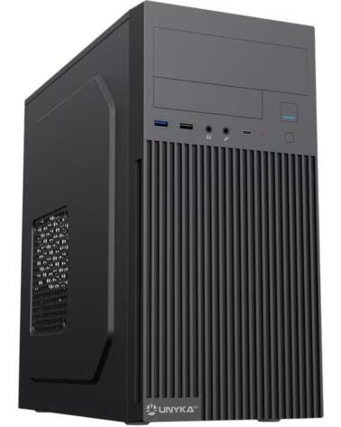UNYKACH Caja ordenador semitorre c260 matx negra 500w