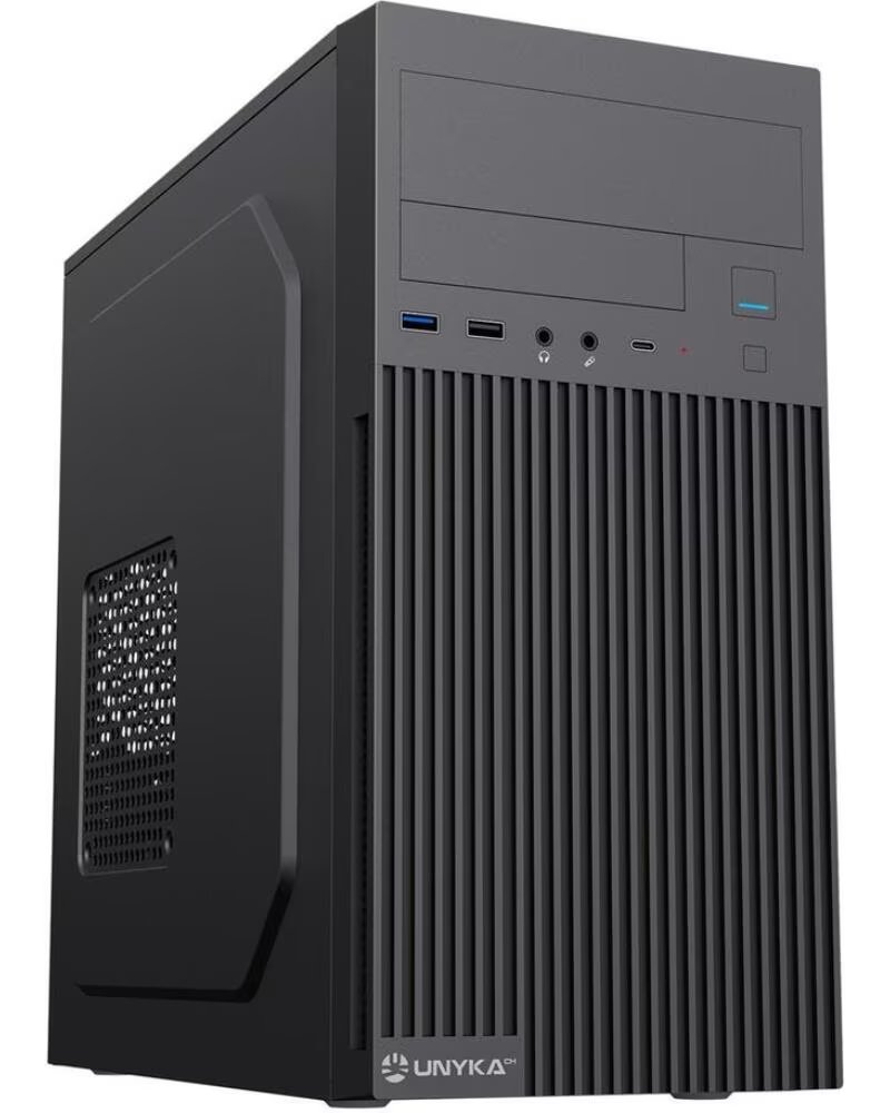 UNYKACH Caja ordenador semitorre c260 matx negra 500w