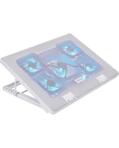 MARS GAMING Base de refrigeracion mnbc2 para portatil 17 3 pulgadas 5 ventiladores blanca