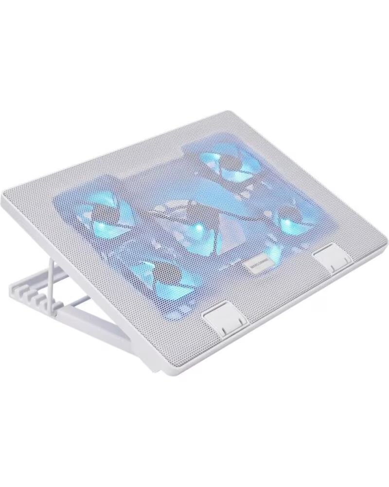 MARS GAMING Base de refrigeracion mnbc2 para portatil 17 3 pulgadas 5 ventiladores blanca