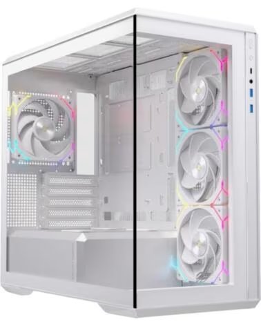 EINAREX Caja ordenador gaming zm800 rgb matx cristal templado blanca